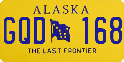 AK license plate GQD168