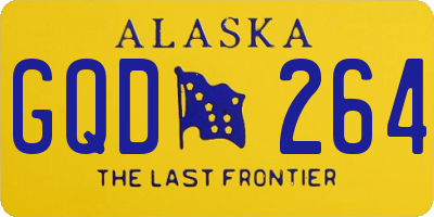 AK license plate GQD264
