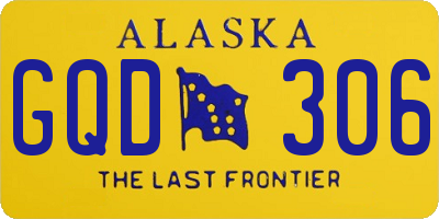 AK license plate GQD306