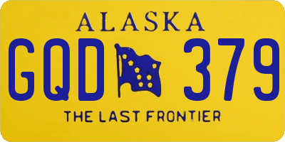 AK license plate GQD379