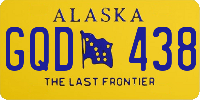 AK license plate GQD438