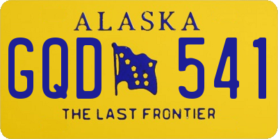 AK license plate GQD541