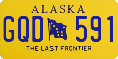 AK license plate GQD591