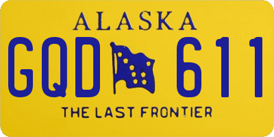 AK license plate GQD611