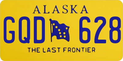 AK license plate GQD628