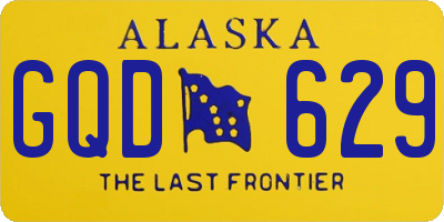 AK license plate GQD629