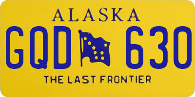 AK license plate GQD630