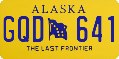 AK license plate GQD641