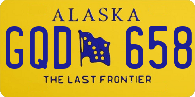 AK license plate GQD658