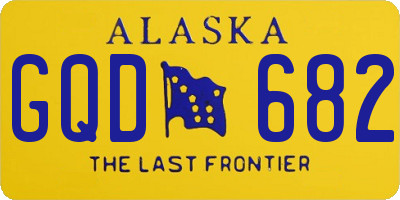 AK license plate GQD682