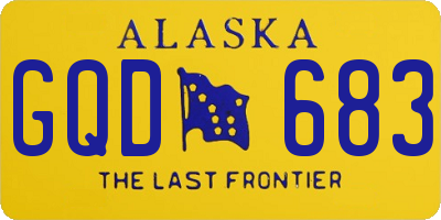 AK license plate GQD683