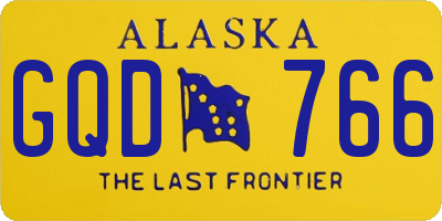 AK license plate GQD766