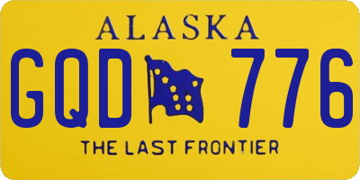 AK license plate GQD776