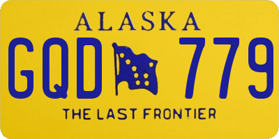 AK license plate GQD779