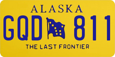 AK license plate GQD811