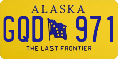 AK license plate GQD971