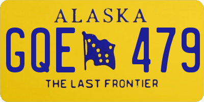 AK license plate GQE479