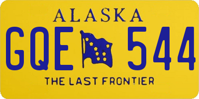 AK license plate GQE544