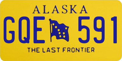 AK license plate GQE591