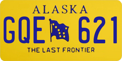 AK license plate GQE621