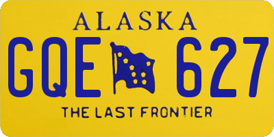 AK license plate GQE627