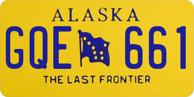 AK license plate GQE661