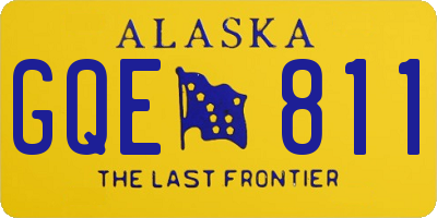 AK license plate GQE811