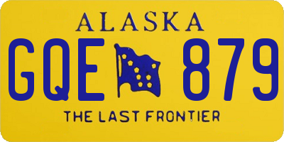 AK license plate GQE879