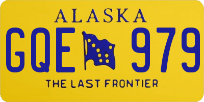 AK license plate GQE979