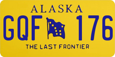 AK license plate GQF176