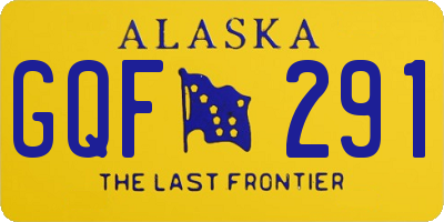 AK license plate GQF291