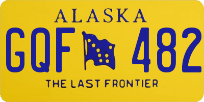 AK license plate GQF482