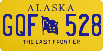 AK license plate GQF528