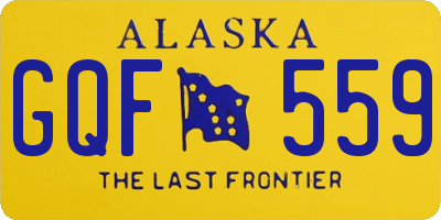 AK license plate GQF559