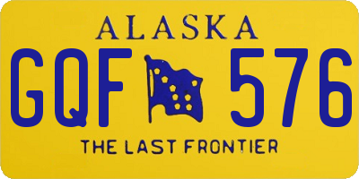 AK license plate GQF576