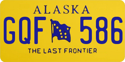 AK license plate GQF586