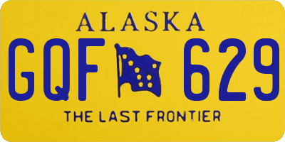 AK license plate GQF629