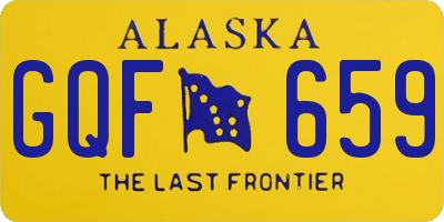 AK license plate GQF659