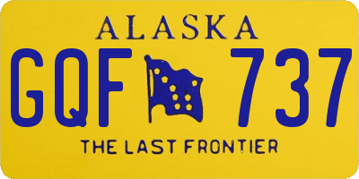 AK license plate GQF737