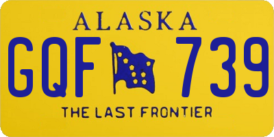 AK license plate GQF739