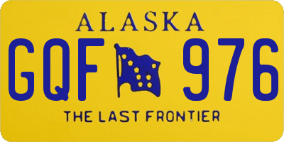 AK license plate GQF976