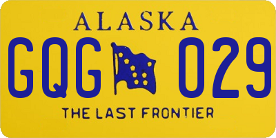 AK license plate GQG029