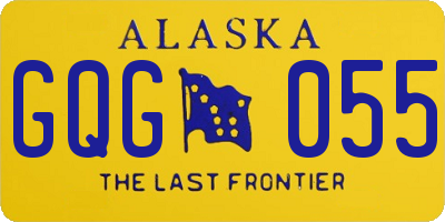 AK license plate GQG055