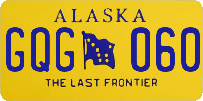 AK license plate GQG060
