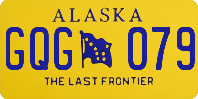 AK license plate GQG079