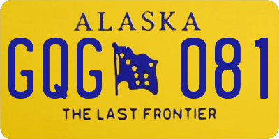 AK license plate GQG081