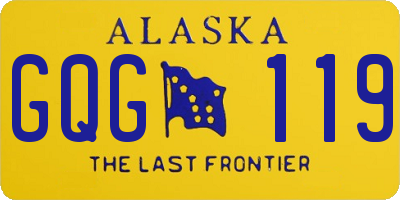 AK license plate GQG119