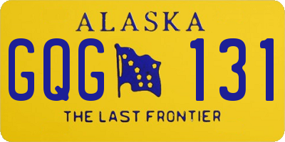 AK license plate GQG131