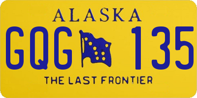 AK license plate GQG135