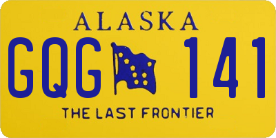 AK license plate GQG141
